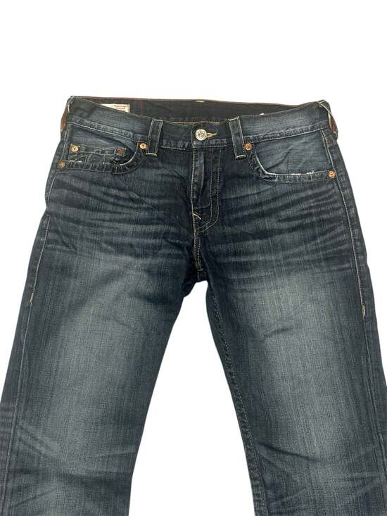 True Religion Ricky Relaxed Straight Dark Wash Jeans Size 33 - Picture 3 of 8